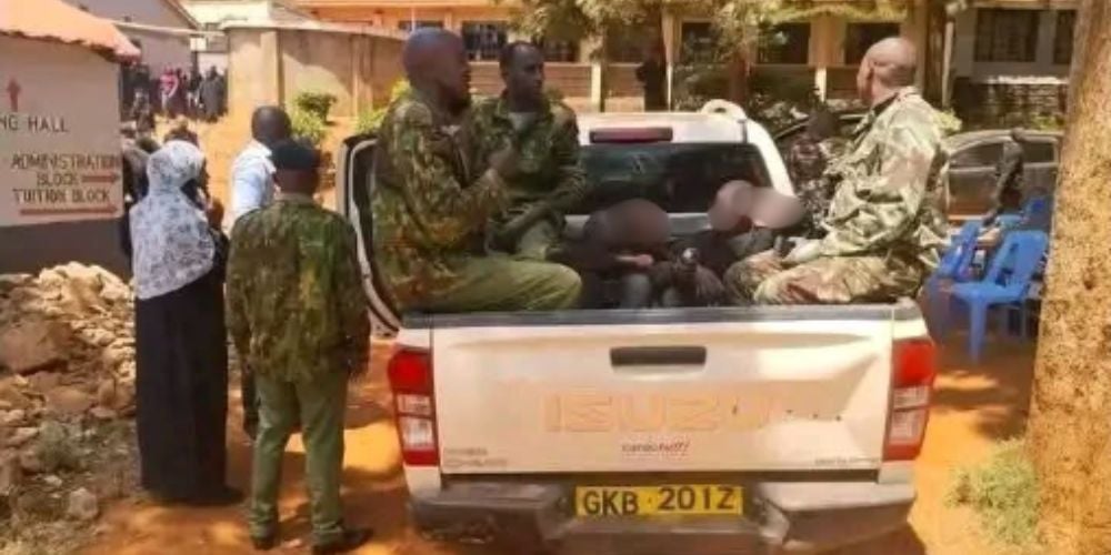 File image of the arrested boys at Matungulu High School.
